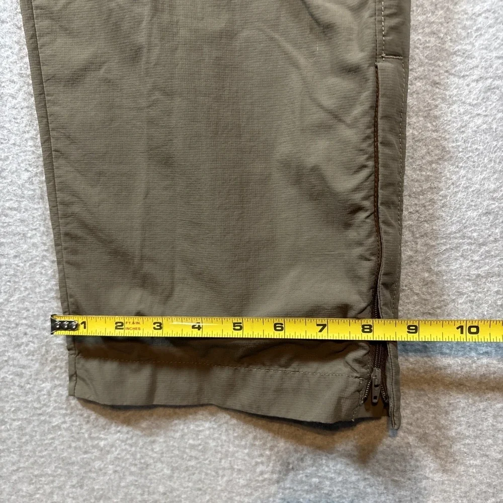The North Face Pants Mens 38 (38x30)Brown Convertible Zip Off Hiking (Tiny Hole)